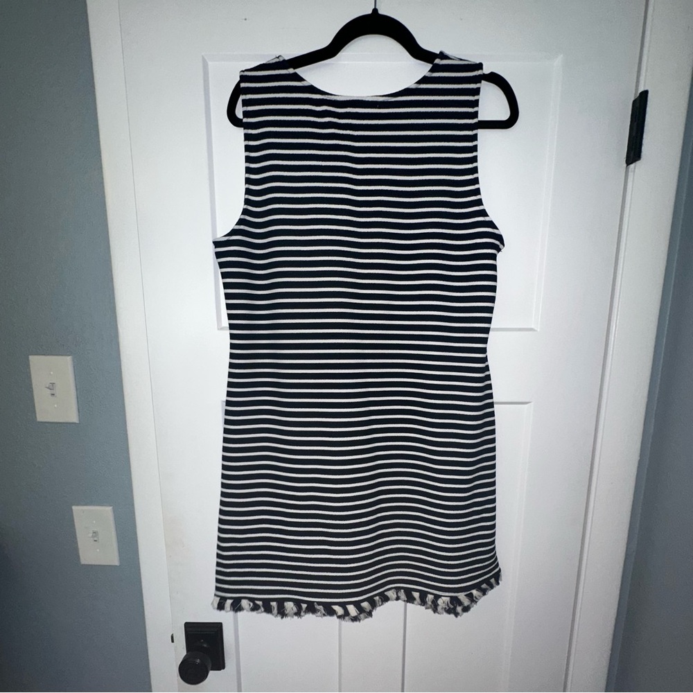 Adorable Blue and White Striped Sleeveless Dress by Green Envelope - NWT - Picture 5 of 8